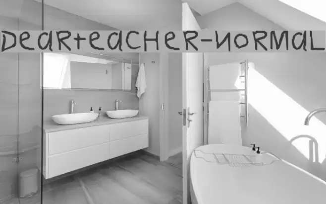 DearTeacher-Normal Font examples