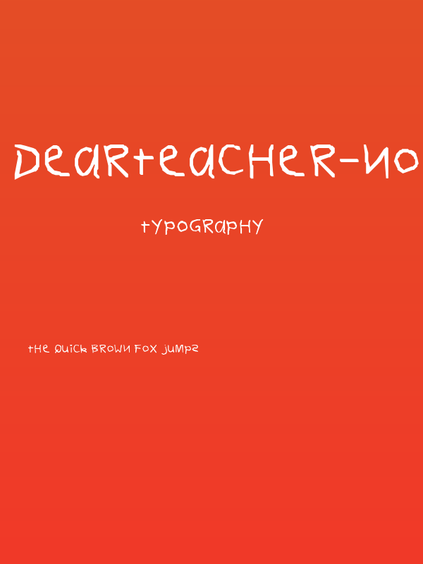 DearTeacher-Normal Poster