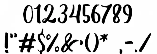 Dearday-Sans Font OTHER CHARS