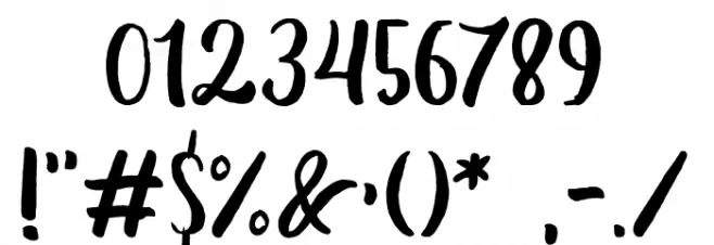 Dearday-Sans Font OTHER CHARS