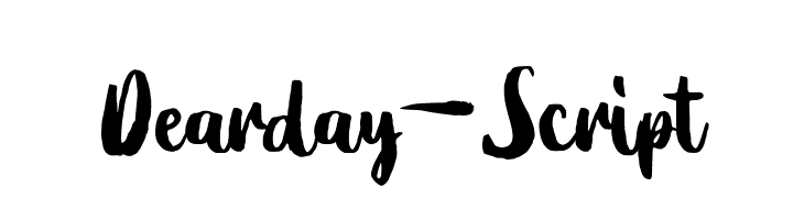 Dearday-Script  font caratteri gratis