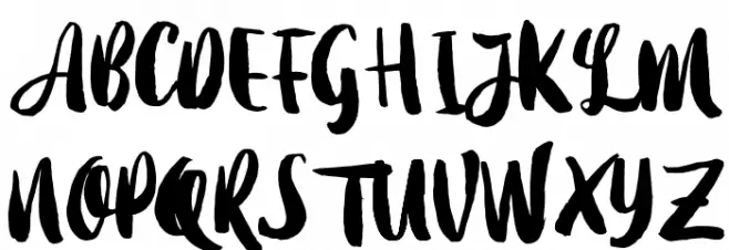 Dearday-Script Schriftart Groß
