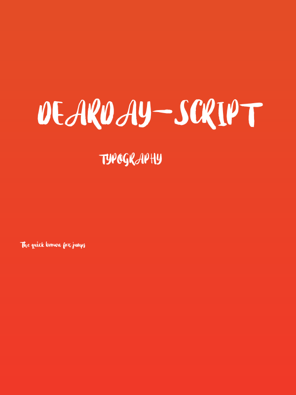 Dearday-Script Poster