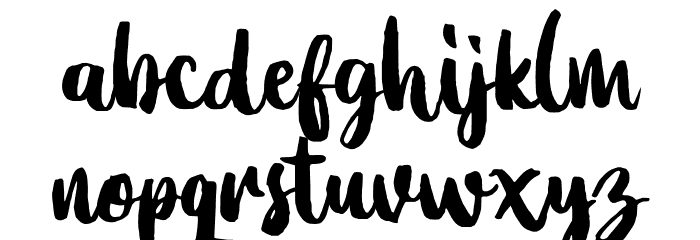 Dearday-Script Font LOWERCASE