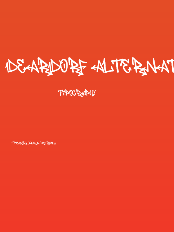 Deardorf Alternate Demo Poster