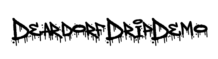 Deardorf Drip Demo  Скачать бесплатные шрифты