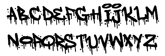 Deardorf Drip Demo Font LOWERCASE