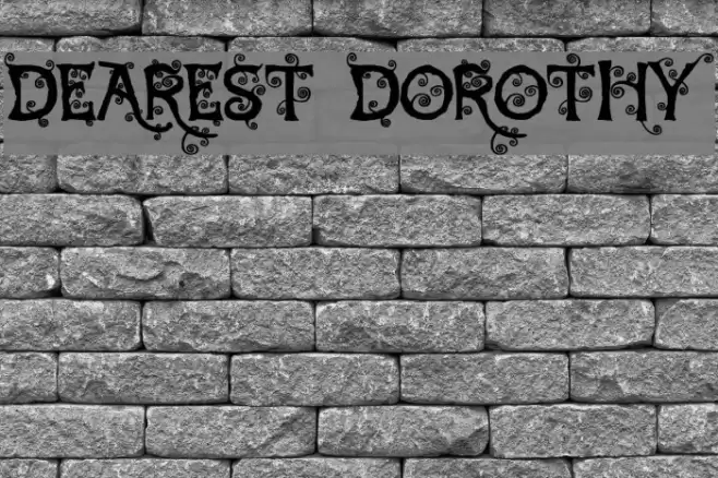 Dearest Dorothy Font examples
