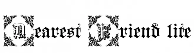 Dearest Friend lite  font caratteri gratis