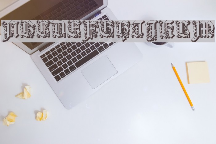 Dearest Outline Font examples