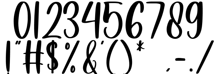 Dearlove Font OTHER CHARS