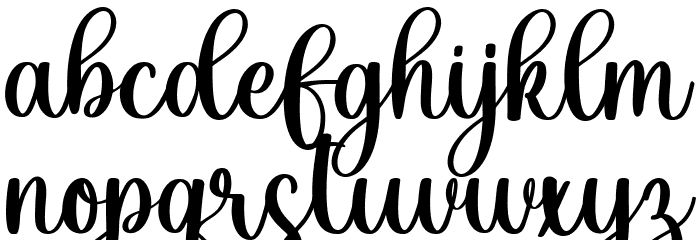 Dearlove Font LOWERCASE