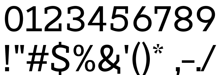 Dearly loved Slab One Font OTHER CHARS