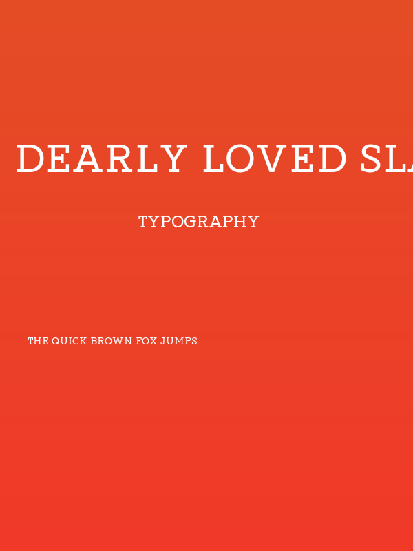 Dearly loved Slab One Poster