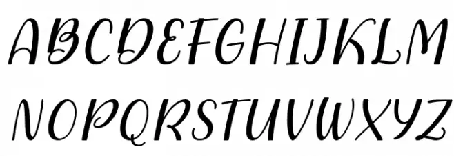 Dearly loved one Schriftart Groß