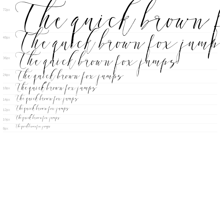 DearlyScript Waterfall