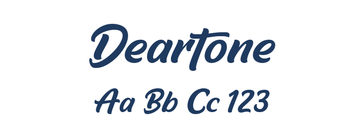 Deartone Font Preview