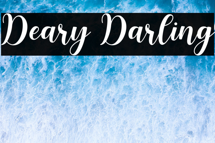 Deary Darling Example 1