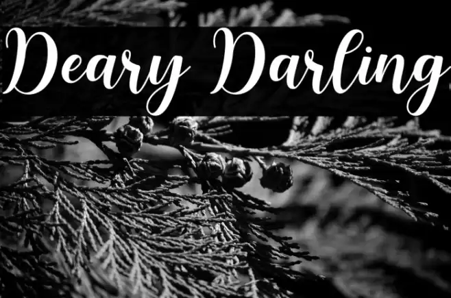 Deary Darling Example 3