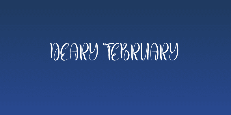 Deary February Social Header