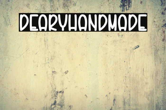 Deary Handmade Example 1
