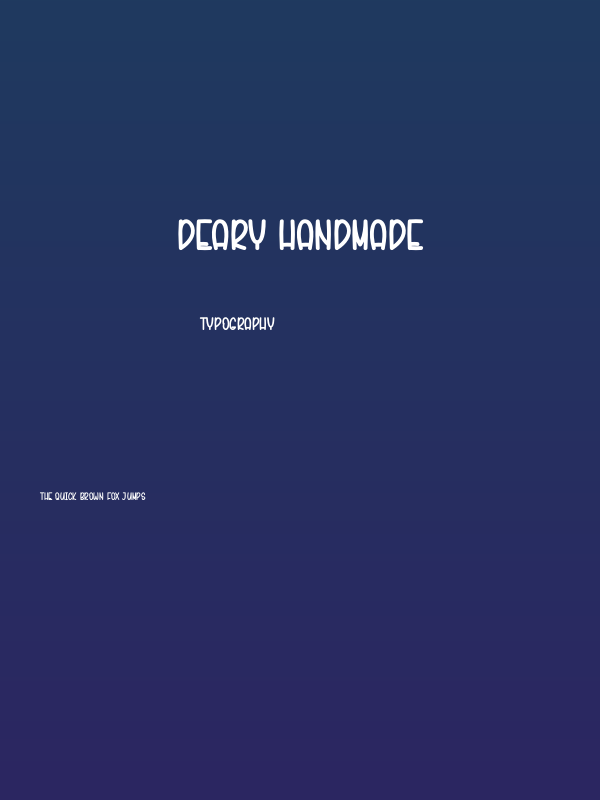 Deary Handmade Poster