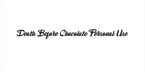 Death Before Chocolate Personal Use  Logo