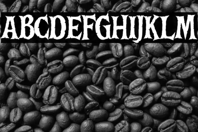 Death Bones Regular Font examples