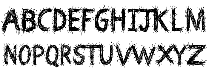 Death Branch Font LOWERCASE