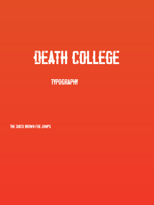 Death College Poster