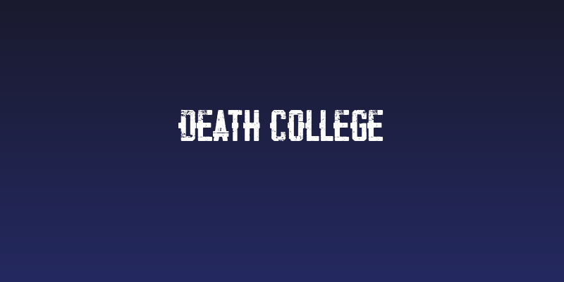 Death College Social Header