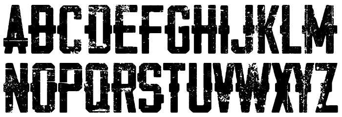 Death College Font LOWERCASE
