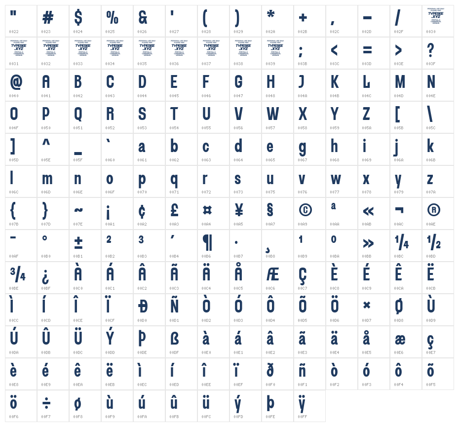 Death Craft Character Map