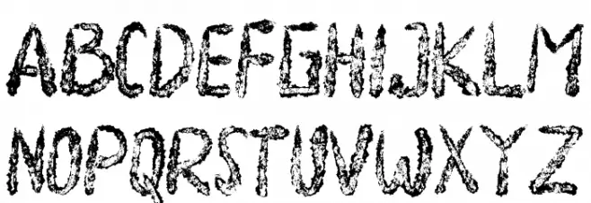 Death Demon Schriftart Groß
