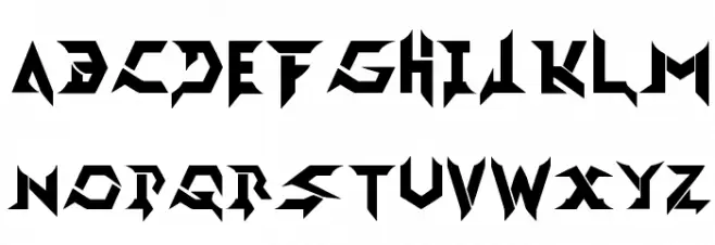 Death Devil Polices MAJUSCULES