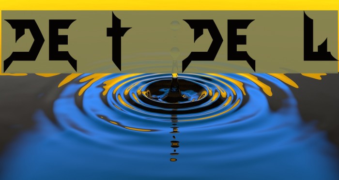 Death Devil Font examples