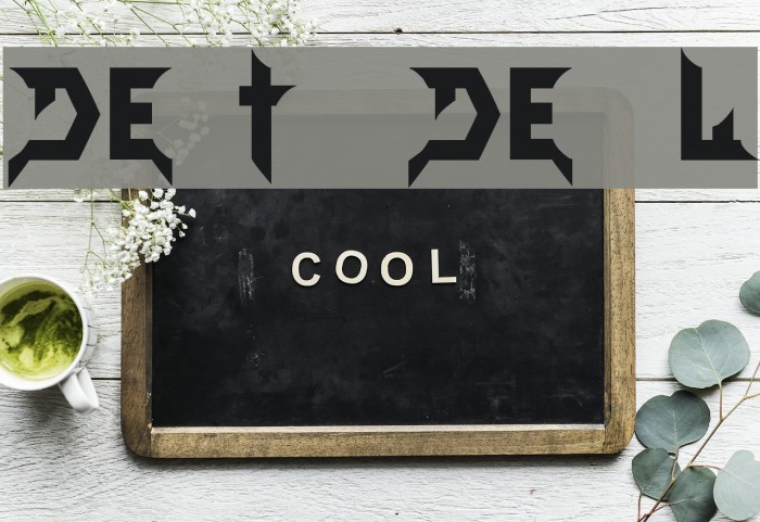 Death Devil Font examples