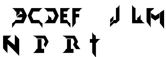 Death Devil Font LOWERCASE