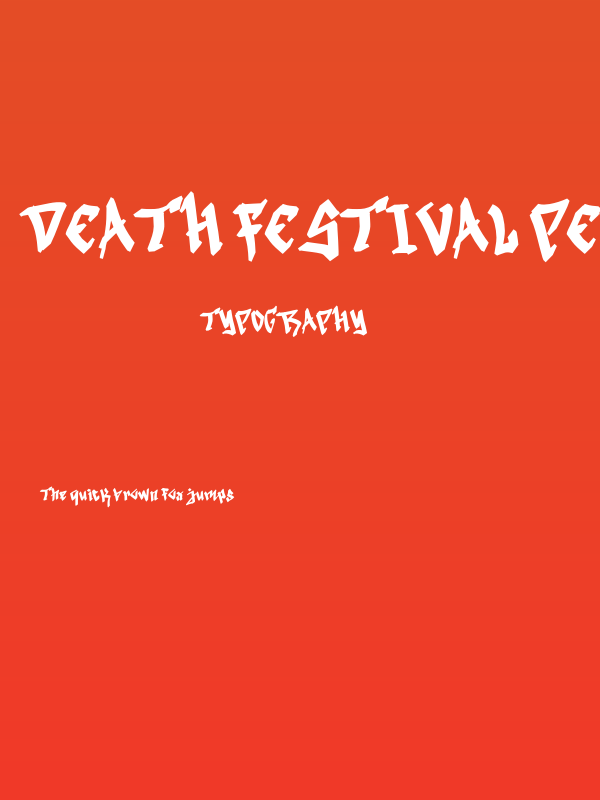 Death Festival Personal Regular Poster