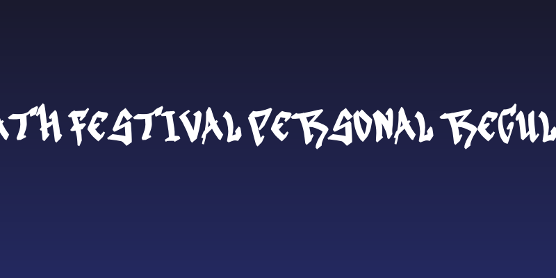 Death Festival Personal Regular Social Header