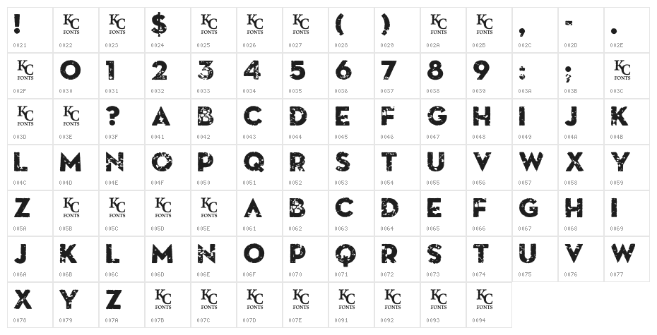 Death From Above Character Map