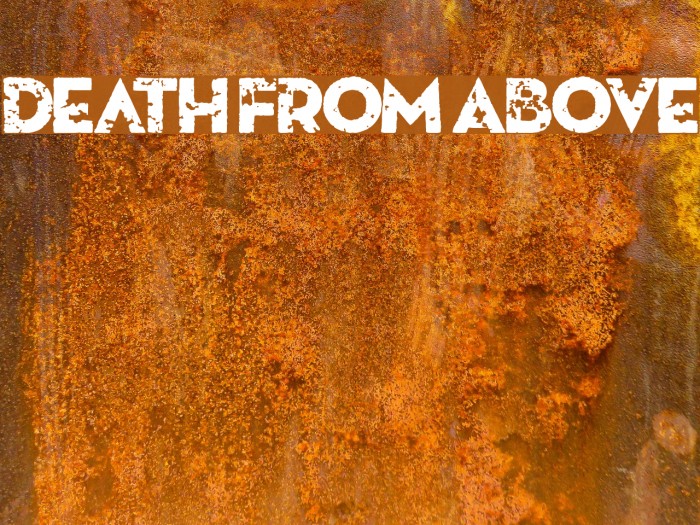 Death From Above Font examples
