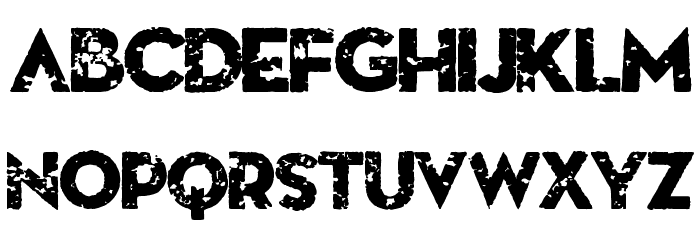 Death From Above Font LOWERCASE