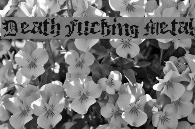 Death Fucking Metal Font examples