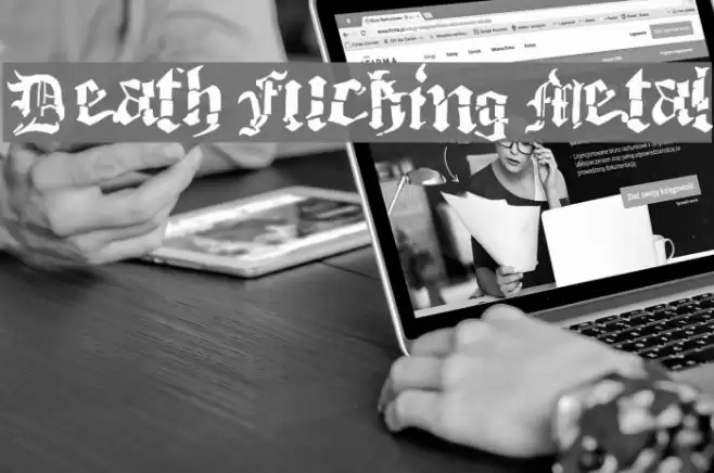 Death Fucking Metal Font examples