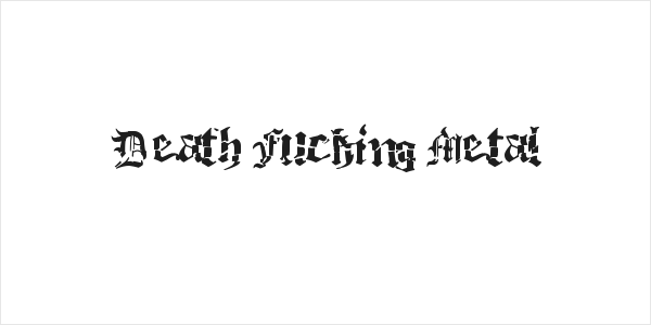 Death Fucking Metal Logo
