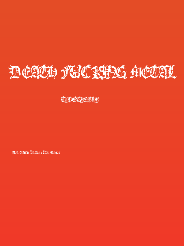 Death Fucking Metal Poster