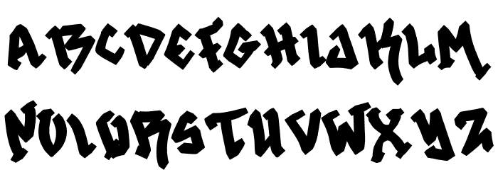 Death Machine Demo Font UPPERCASE