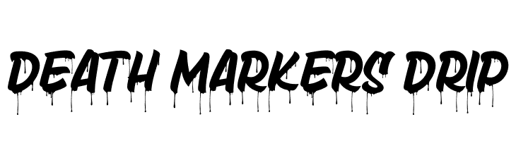 Death Markers Drip  Free Fonts Download
