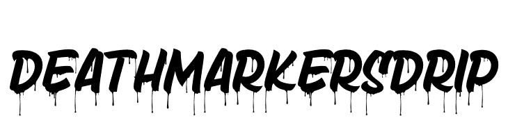 Death Markers Drip  Скачать бесплатные шрифты